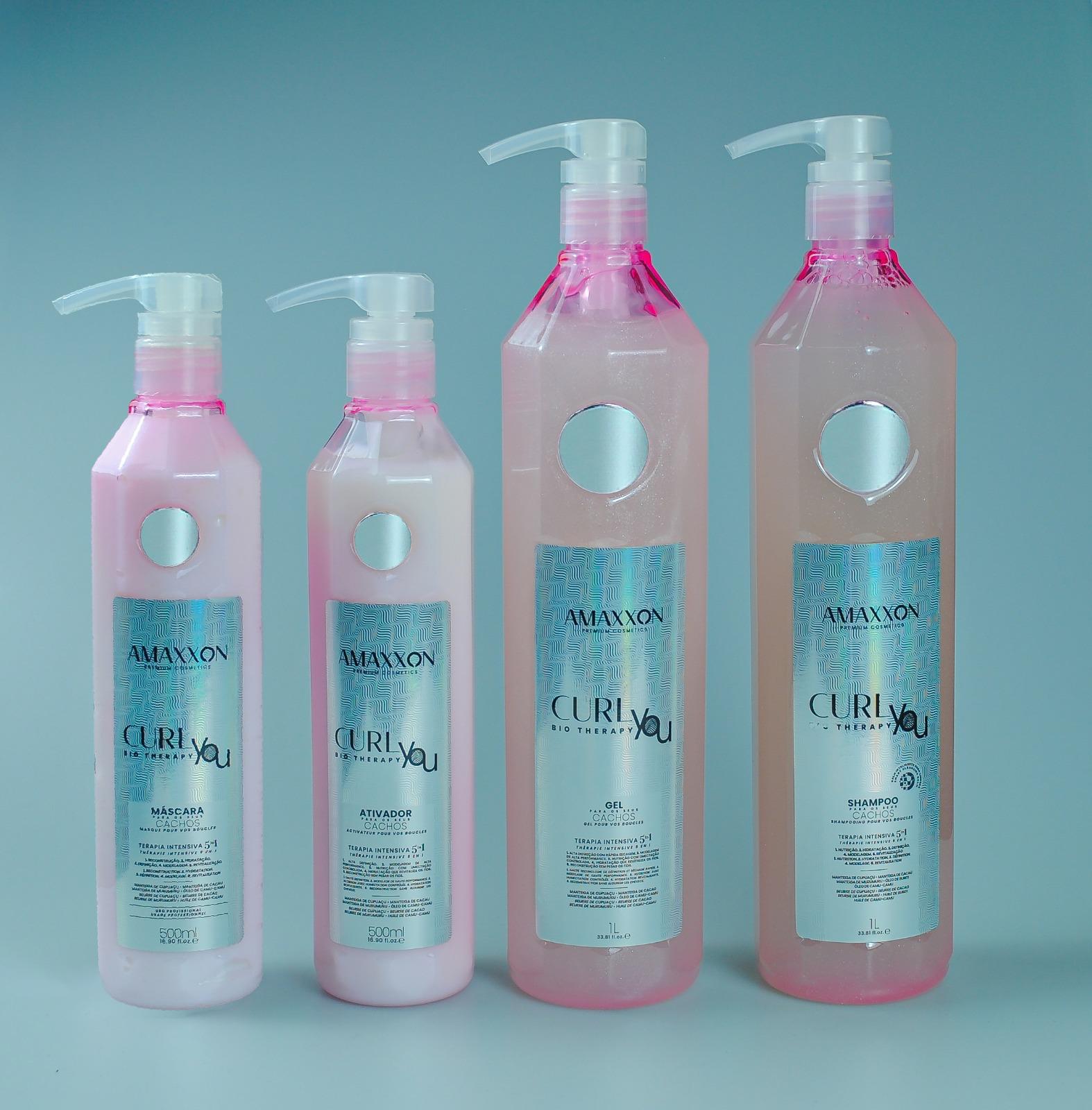 La gamme CurlYou Bio Therapy d'Amaxxon : masque, activateur, gel et shampooing pour cheveux bouclés