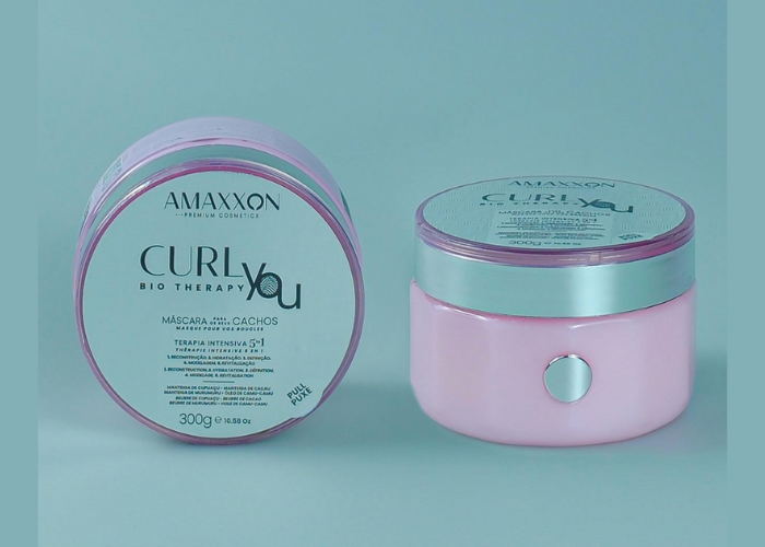 Masque CurlYou Bio Therapy 300 g pour cheveux bouclés, Amaxxon