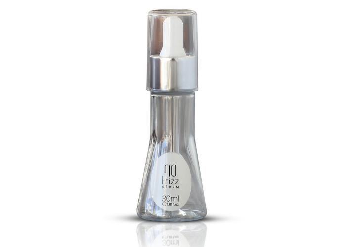No Frizz Sérum 30 ml à l'huile de camu-camu, flacon pompe transparent, Amaxxon
